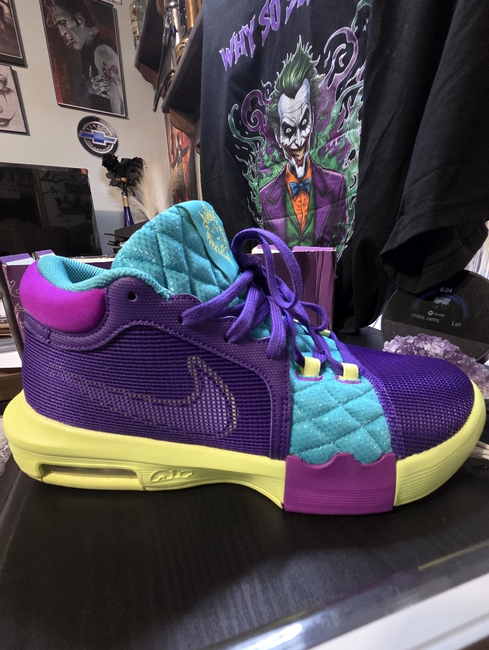 Nike LeBron Witness 8 VIII Basketball Shoes - Field Purple/Teal - Men’s 11.5 - Picture 3 of 13